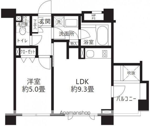 クリオ渋谷ラ・モード(1LDK/4階)の間取り写真