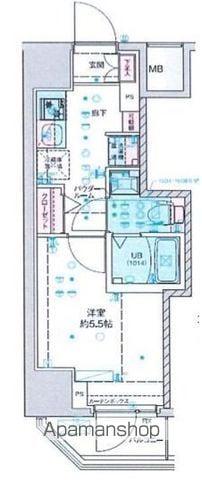 GENOVIA西千葉Ⅱ(1K/10階)の間取り写真