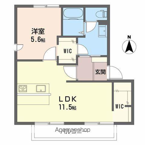 サンシャイン杉山DE(1LDK/2階)の間取り写真