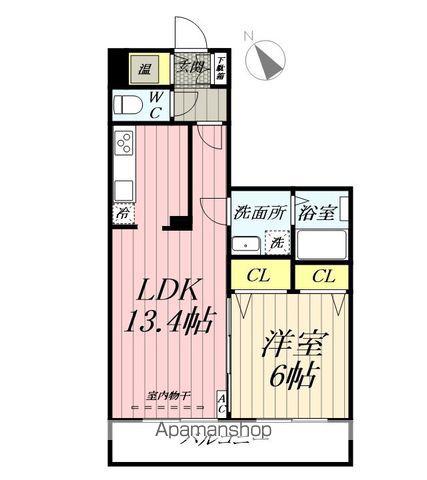 モナクーユ(1LDK/3階)の間取り写真