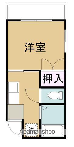 シティハイツ村上(1K/2階)の間取り写真