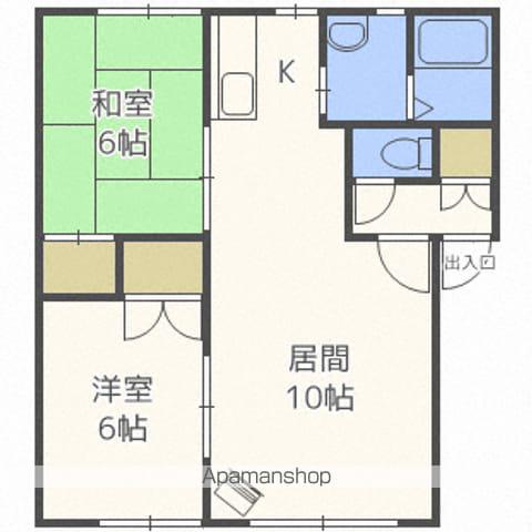 ハイツルミエール(2LDK/2階)の間取り写真