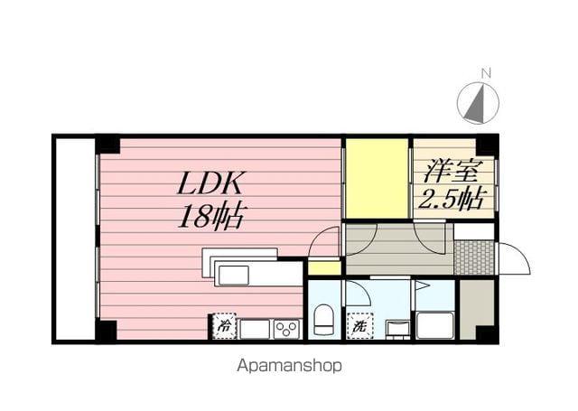 住吉カトレアマンション(1LDK/3階)の間取り写真