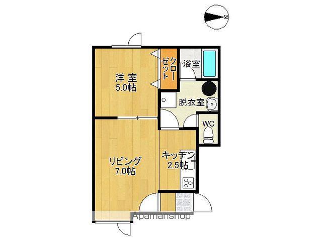 PLAIN7(1LDK/1階)の間取り写真