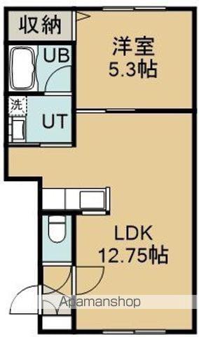 CS五稜郭(1LDK/2階)の間取り写真