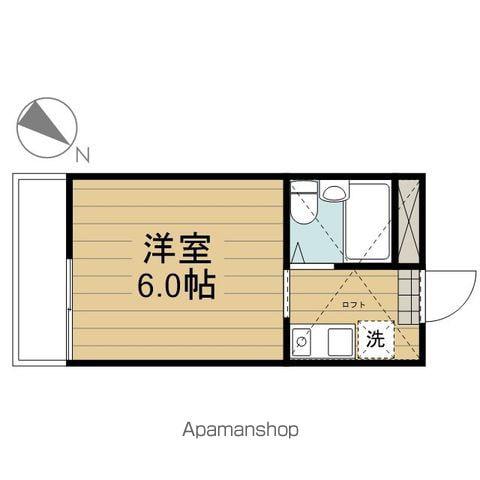 レジデンスATT立川(ワンルーム/2階)の間取り写真