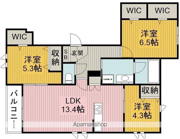 へーベルメゾンフォレスト岡上の町(3LDK/2階)の間取り写真