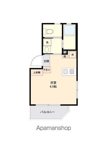 アイリス神楽坂(ワンルーム/2階)の間取り写真