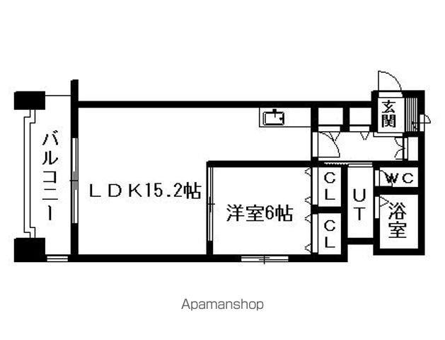 セゾンドブランシェ南3条(1LDK/3階)の間取り写真