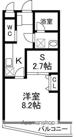 VIVACE Ⅵ(1K/1階)の間取り写真
