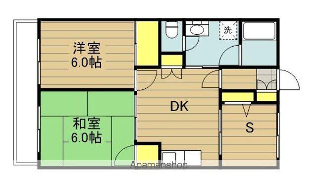 ハイツニューエイト(2SDK/4階)の間取り写真