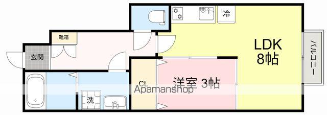 リーブル(1LDK/1階)の間取り写真