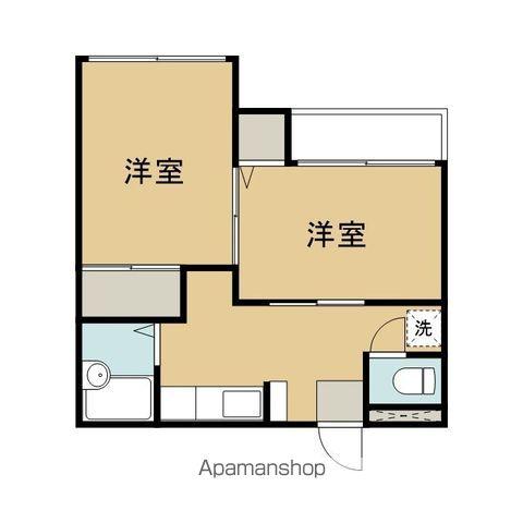 Mヒルズ清水町(2K/1階)の間取り写真