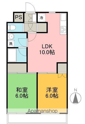 ダイアパレス中宝永町(2LDK/3階)の間取り写真