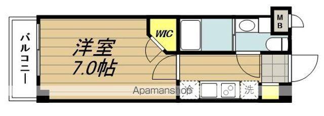 S-RESIDENCE北戸田(1K/5階)の間取り写真