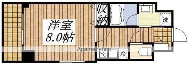 ベルヴュコート立川(1K/7階)の間取り写真