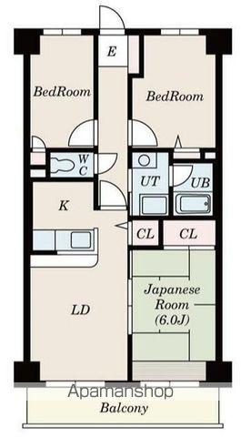 コスモリード八王子(3LDK/4階)の間取り写真