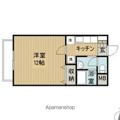 サント・ネージュ(1K/4階)の間取り写真