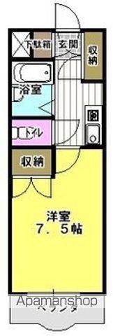 コスタ飛江田(1K/2階)の間取り写真