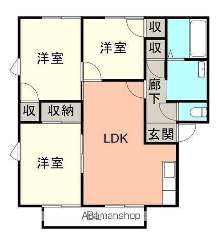 クレステージセピアⅢ(3LDK/2階)の間取り写真
