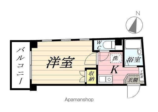 ライフランド新子安(1K/2階)の間取り写真