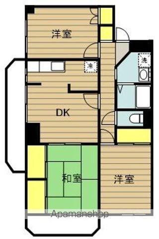 サニーパーク・壱番館(3DK/4階)の間取り写真