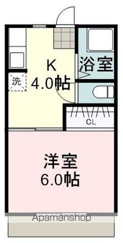 ハイツSJ下島(1K/1階)の間取り写真