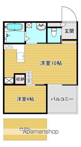 LARGO(1LDK/1階)の間取り写真