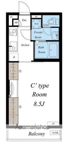 リブリ・フィレンツェ(1K/2階)の間取り写真