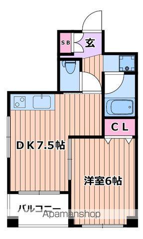 アクロポリス亀有(1DK/3階)の間取り写真