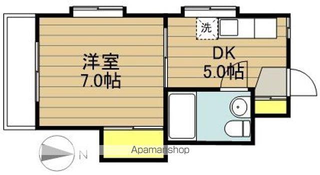タメトモコーポ(1DK/2階)の間取り写真