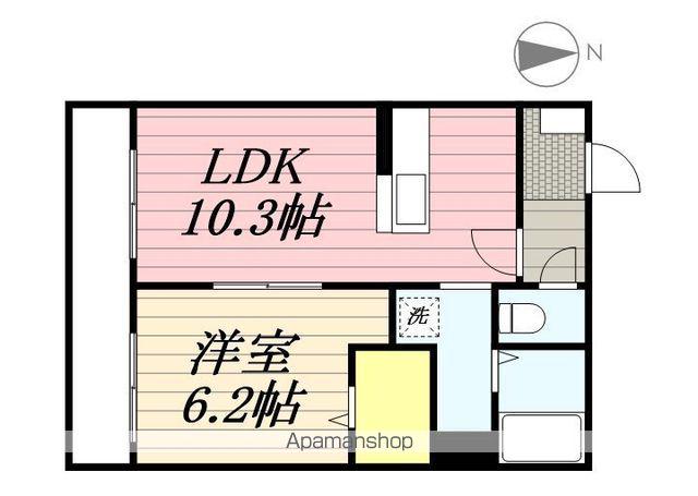 アステローペASTEROPE(1LDK/1階)の間取り写真