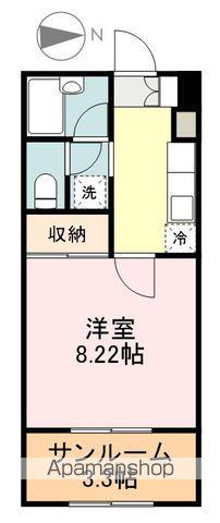 ヴィンダーバール愛(1K/1階)の間取り写真