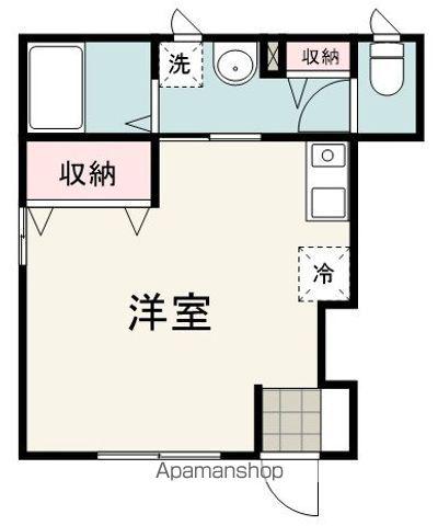 コモドカーサ(ワンルーム/1階)の間取り写真