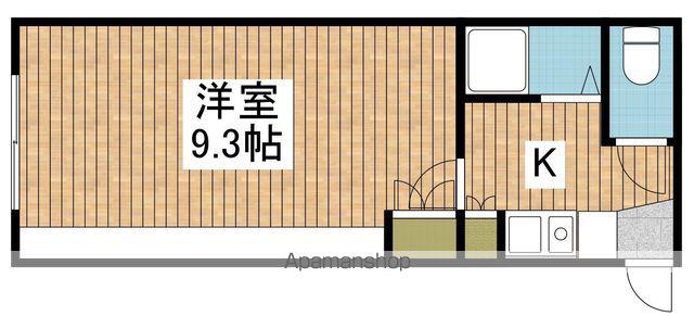 ホライズン(1K/2階)の間取り写真