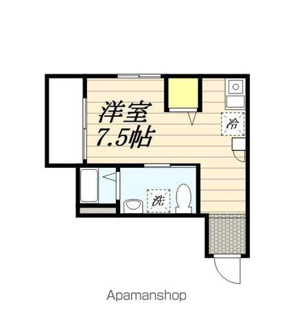 MELDIA京成稲毛(ワンルーム/2階)の間取り写真