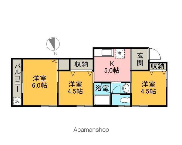 早苗マンション(3K/2階)の間取り写真