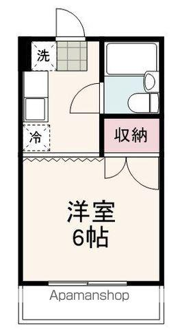 カーサミハルⅠ(1K/3階)の間取り写真