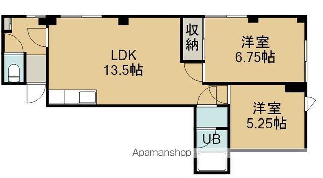 アンダンテⅢ(2LDK/2階)の間取り写真