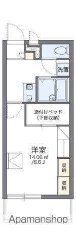 レオパレスゆめ(1K/1階)の間取り写真