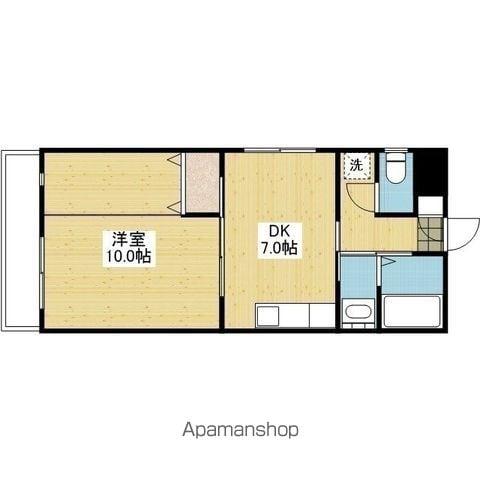 エバーリーブズカワモト(1DK/2階)の間取り写真