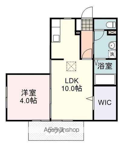 カーサエリカ(1LDK/1階)の間取り写真