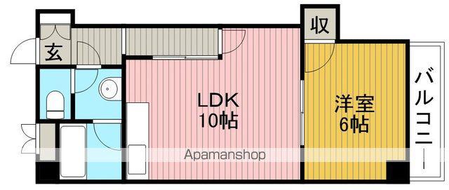 ラフィーネフジ豊中(1LDK/3階)の間取り写真