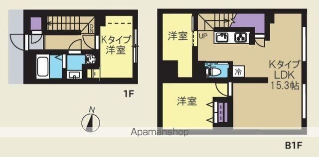 CREAL新高円寺(3LDK/1階)の間取り写真