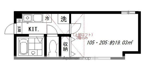 JTレジデンス高円寺(1K/1階)の間取り写真