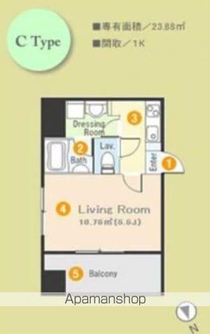 プロミエ秋葉原(1K/4階)の間取り写真