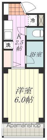 パンシオン山越NO1(1K/1階)の間取り写真