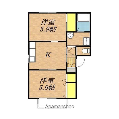 シャーメゾンエテルノ(2K/2階)の間取り写真