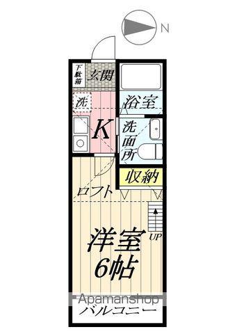 第7JM・レイクタウン(1K/2階)の間取り写真