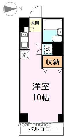 テラス神明(ワンルーム/4階)の間取り写真